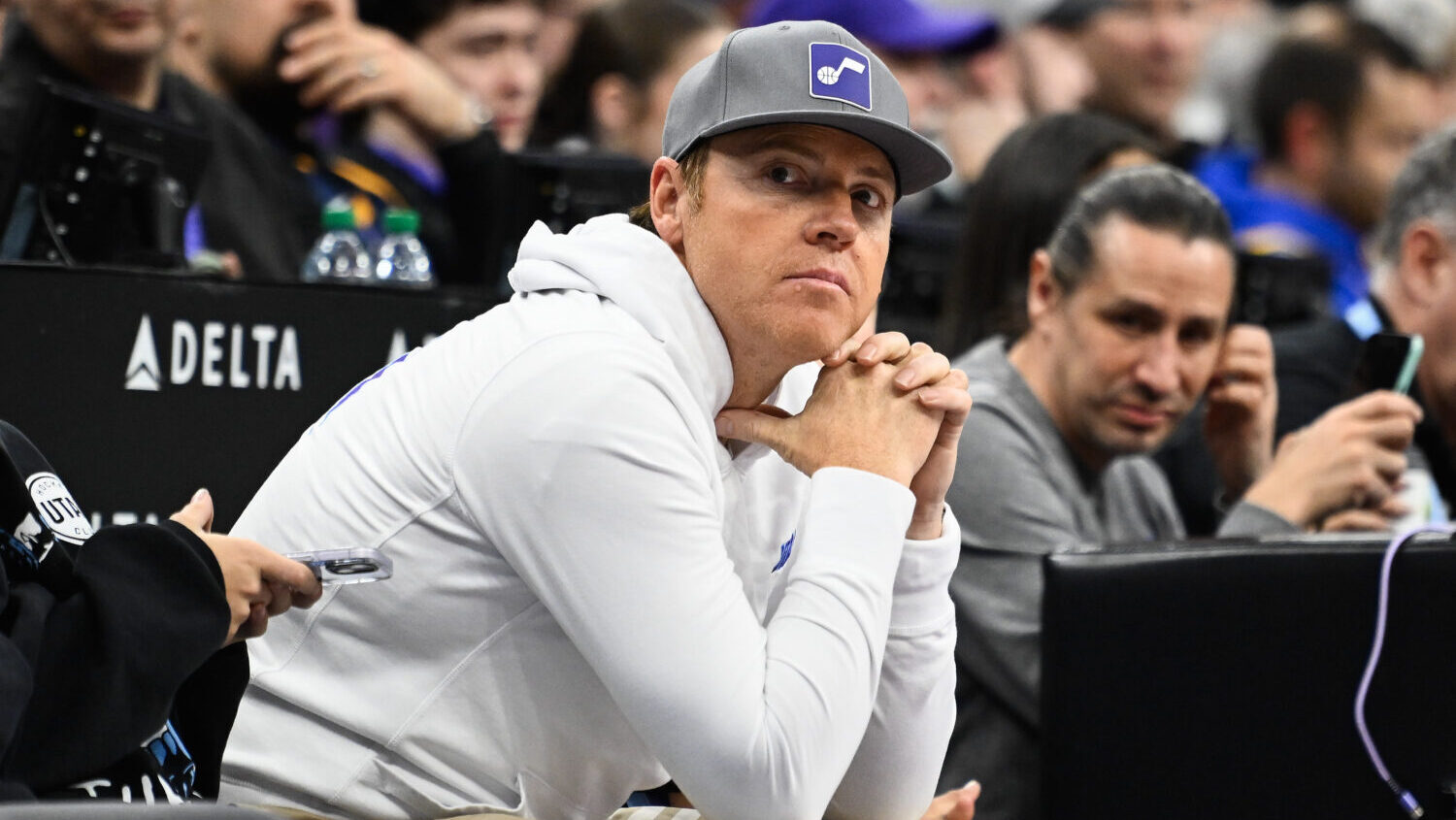 Utah Jazz Hockey Club Owner Ryan Smith at Delta Center...