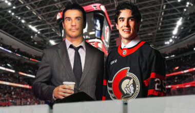 Logan Hensler is selected as the 23rd overall pick to the Ottawa Senators in the first round of the 2025 NHL Draft at Peacock Theater.