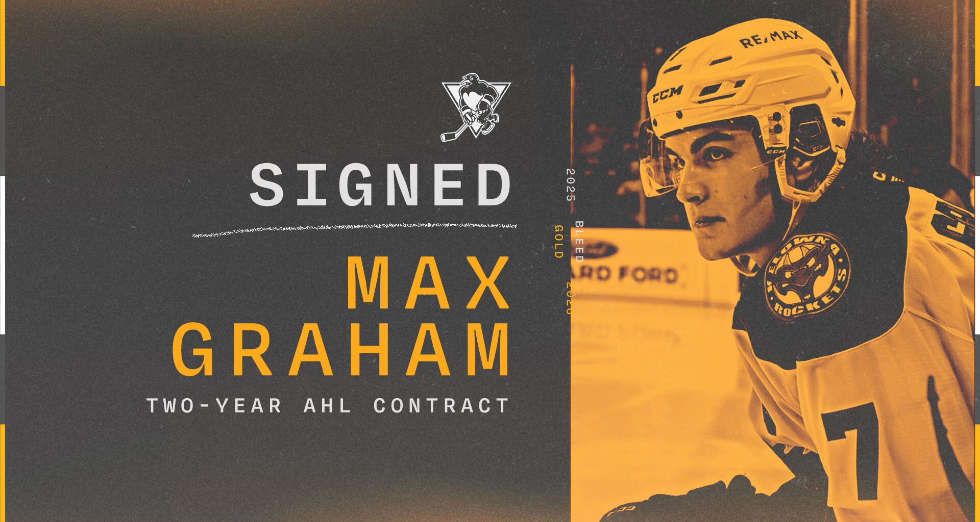 PENGUINS SIGN FORWARD MAX GRAHAM