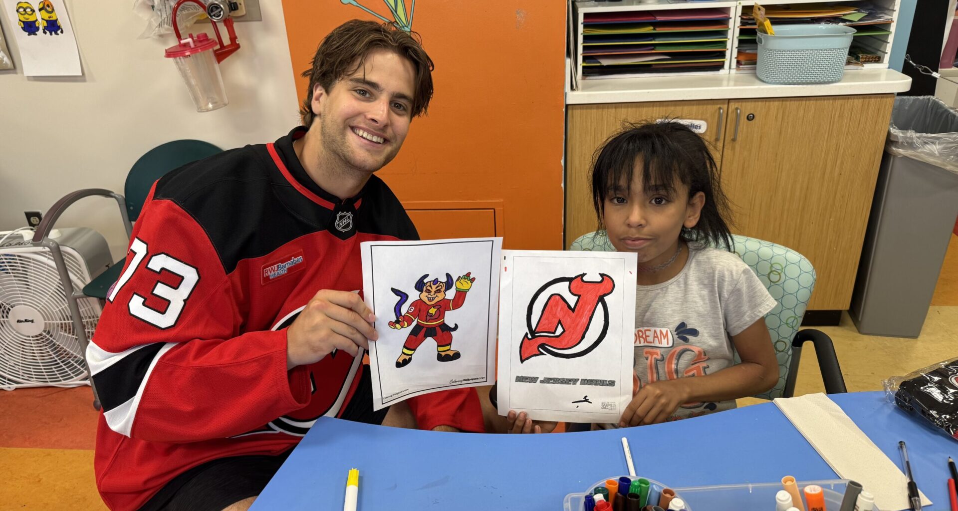 Devils Prospects Make a Difference With Hospital Visits - The Hockey Writers - New Jersey Devils