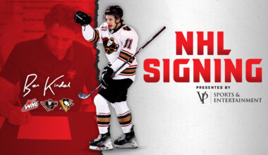 VP Sports & Entertainment presents: Hitmen alternate captain Kindel signs entry-level contract with Pittsburgh Penguins