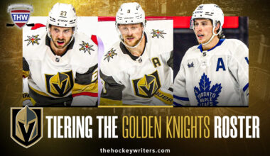 Tiering the Golden Knights Roster Jack Eichel, Mitch Marner, and Shea Theodore