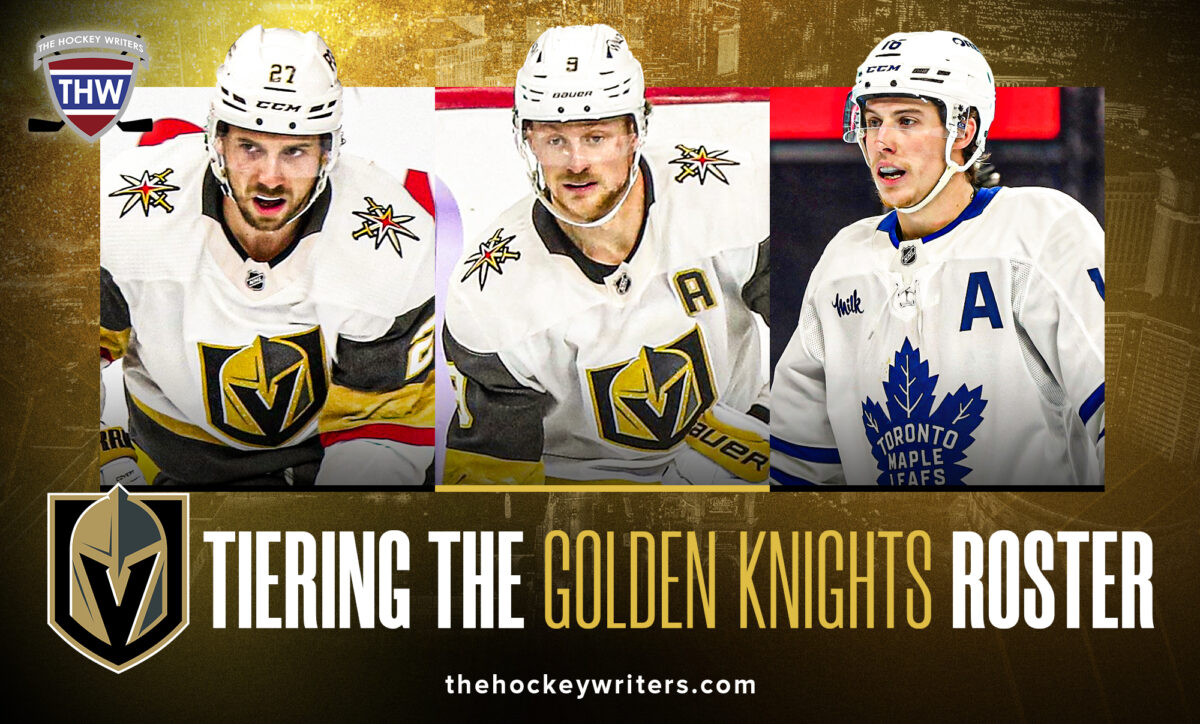 Tiering the Golden Knights Roster Jack Eichel, Mitch Marner, and Shea Theodore