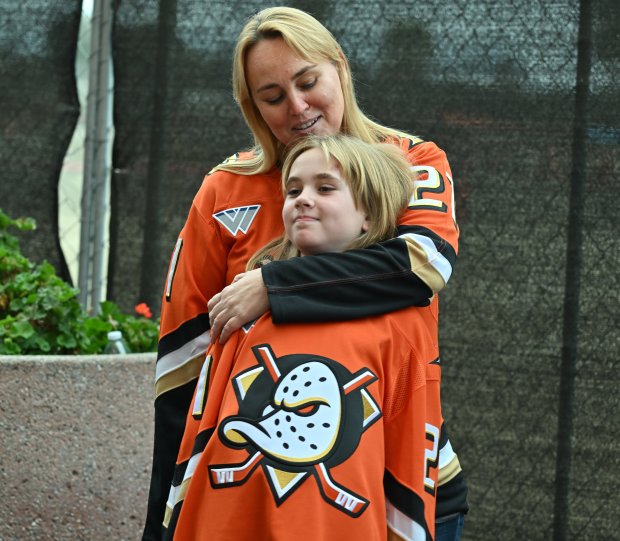 The 21st Ducks, 9-year-old Emma Melin of Placentia, and her...