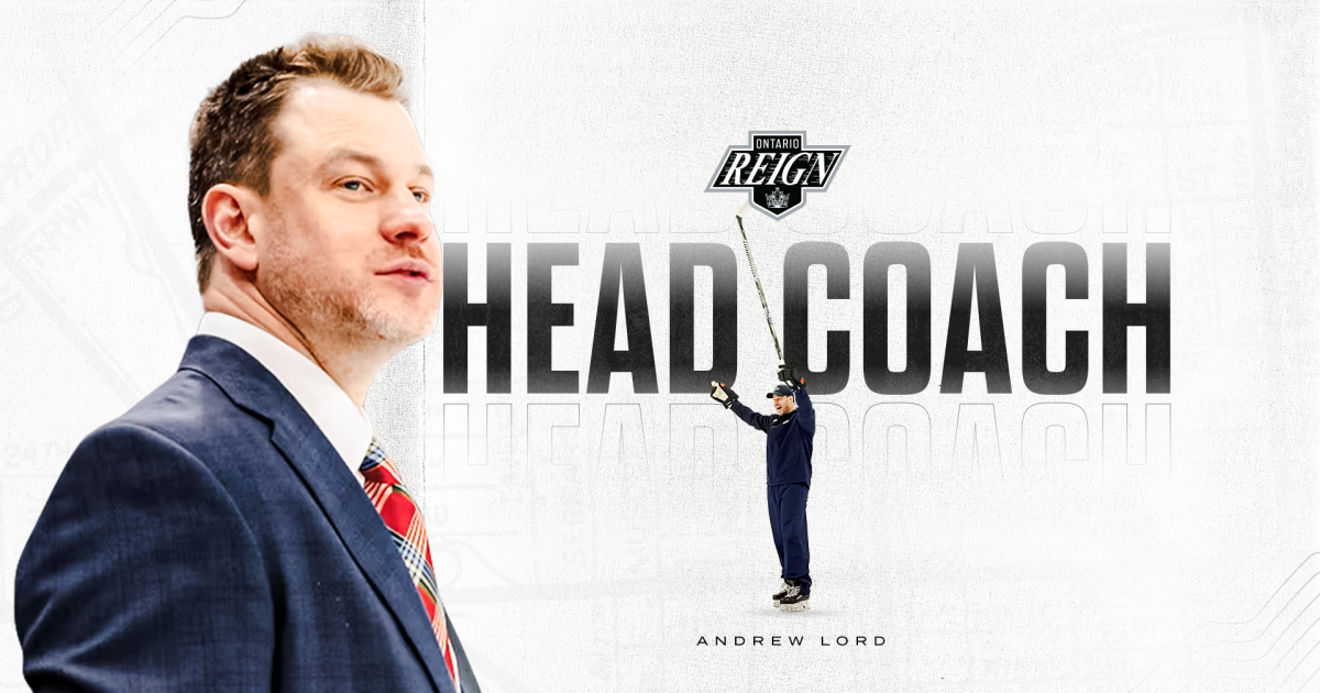 Ontario Reign | Andrew Lord Named Ontario Reign Head Coach