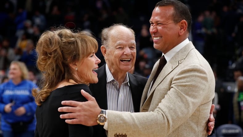 Glen Taylor, Becky Taylor, Alex Rodriguez - Minnesota Timberwolves