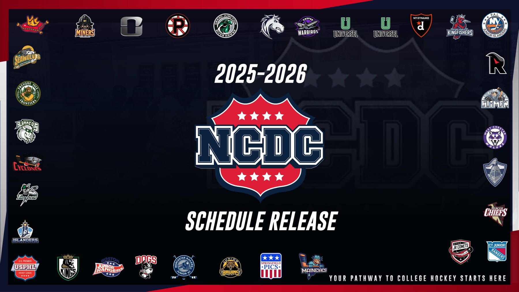 National Collegiate Development Conference Releases 2025-26 Schedule • USPHL