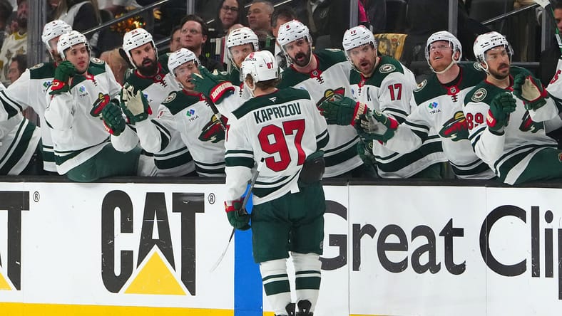 Kirill Kaprizov - NHL Stanley Cup Playoffs - Minnesota Wild at Vegas Golden Knights