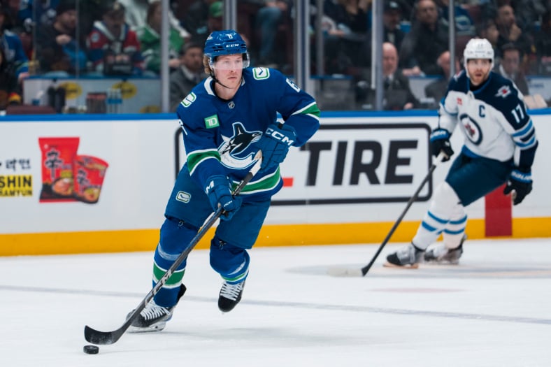 NHL: Winnipeg Jets at Vancouver Canucks