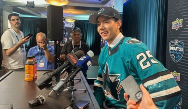 Simon Wang goes 33rd overall to Sharks, making history as highest-drafted player born in China