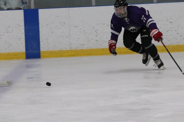 The ice hockey teams from Grosse Ile and Brownstown Woodhaven...