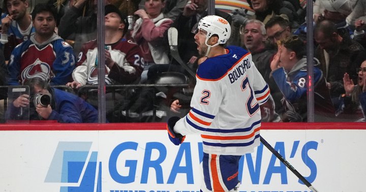 Bouchard scores late goal to lift the surging Oilers to 4-3 win over Avalanche - Edmonton