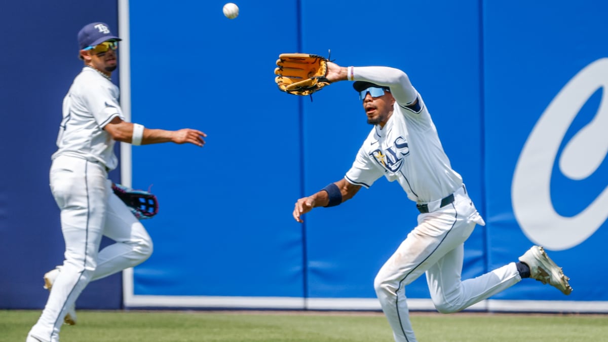 Still a ways to go, but Chandler Simpson is catching up in center