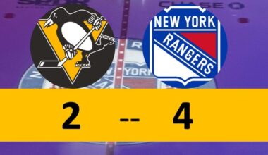Sloppy Penguins Give Away Too Many, Lose to Rangers
