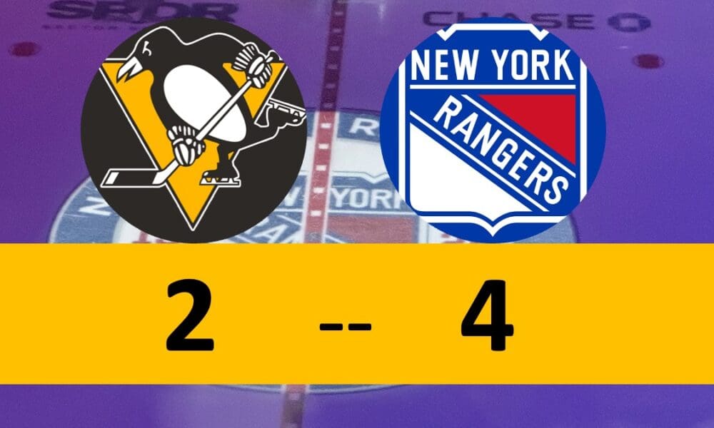 Sloppy Penguins Give Away Too Many, Lose to Rangers