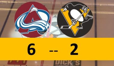Penguins Mistakes Too Much; Lose to Avalanche of Goals