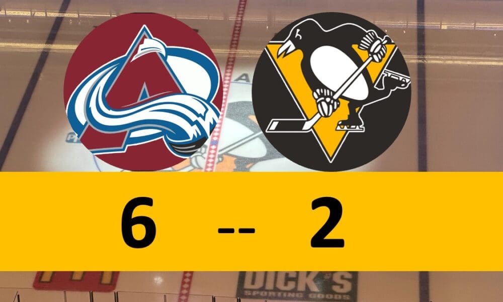 Penguins Mistakes Too Much; Lose to Avalanche of Goals