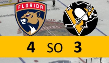 Jarry Saves Point in 3rd-Period Barrage, Penguins Stumble in SO