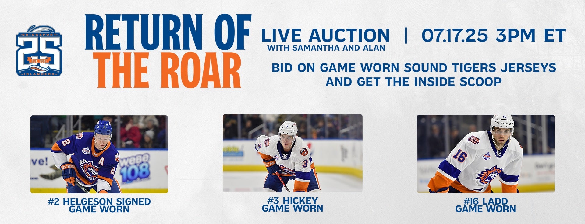 Sound Tigers Live Online Auction: This Thursday