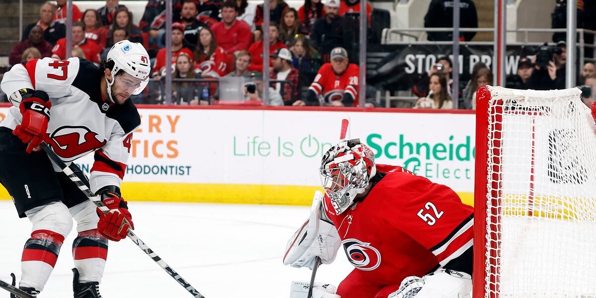 Jackson Blake and Pyotr Kochetkov power the Hurricanes to a 4-2 win over the Devils