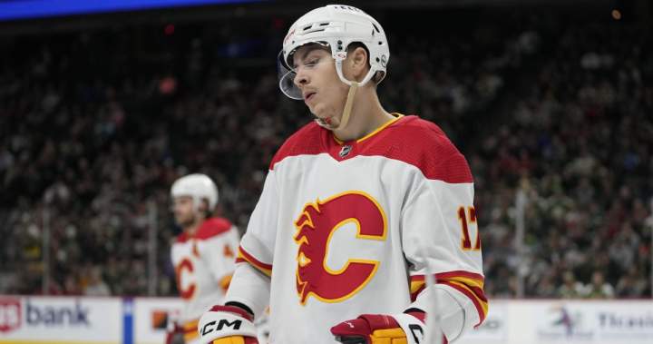 Flames’ Yegor Sharangovich injured to start season