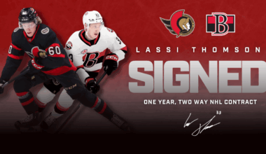 Senators sign defenceman Lassi Thomson to one-year, two-way, NHL contract – Belleville Sens