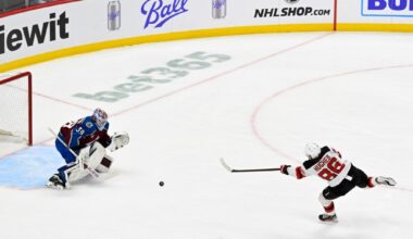 Nathan MacKinnon, Mackenzie Blackwood lead Avalanche to rout
