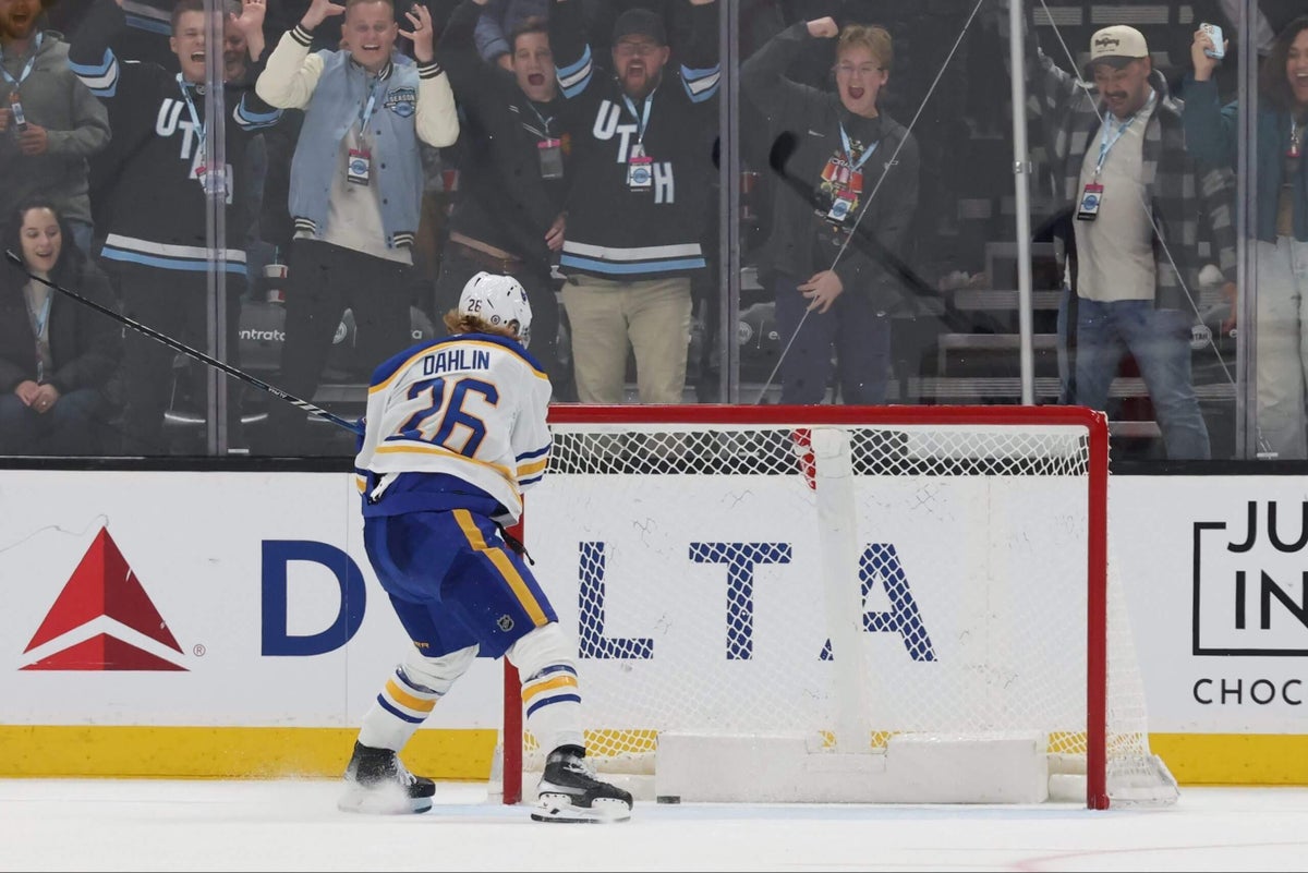 Sabres score own goal on delayed penalty in another inexplicable loss to Utah