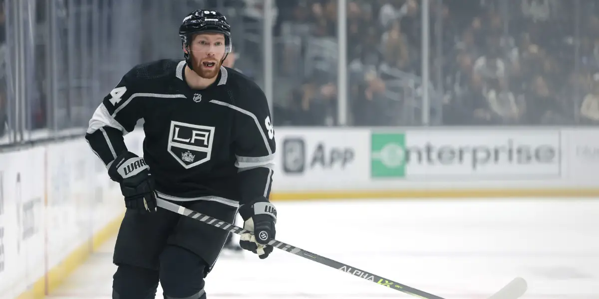 Vladislav Gavrikov skating for the Los Angeles Kings