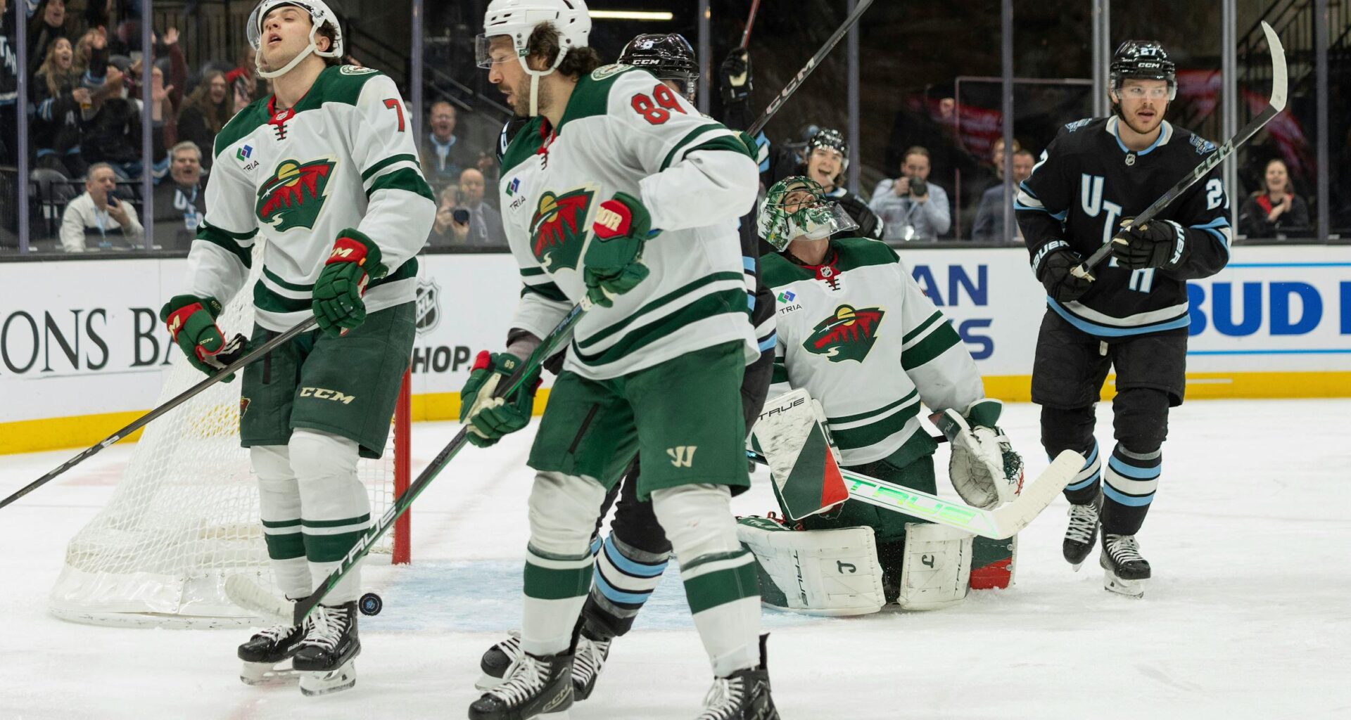 Wild fade gradually and then dramatically against Utah Hockey Club