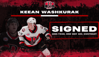 Senators bring back Keean Washkurak on one-year AHL contract – Belleville Sens