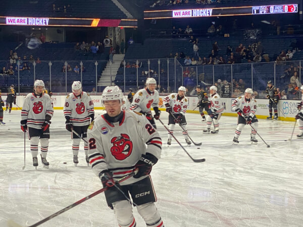 Chicago Wovles play the Rockford Ice Hogs, Feb. 23, 2025