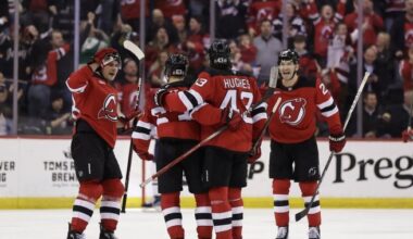 Jesper Bratt has a goal and 2 assists in the Devils’ 3-2 comeback win over the Oilers - Edmonton