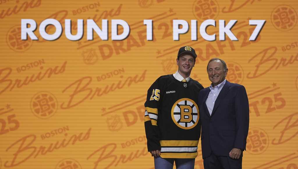 Boston College's James Hagens happy to be drafted by Bruins