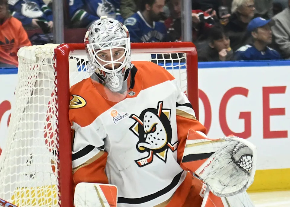 Masterton Trophy (perseverance) nominee: Anaheim Ducks goaltender John Gibson