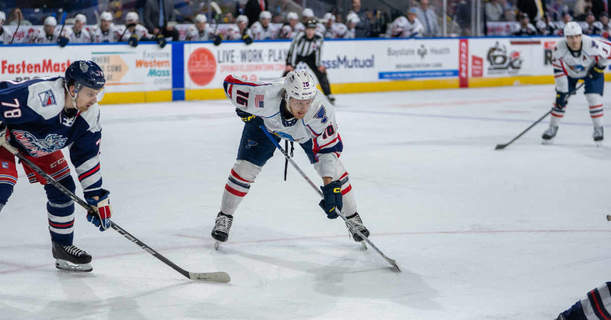 Springfield Thunderbirds | Blues Assign F Zack Bolduc to T-Birds