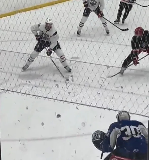 Connor McDavid handles the puck during a beer league game in Ontario on July 16. @BarDown/X