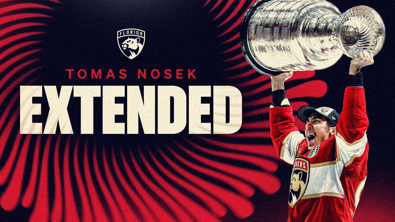 Florida Panthers Agree to Terms with Forward Tomas Nosek on a One-Year Contract Extension