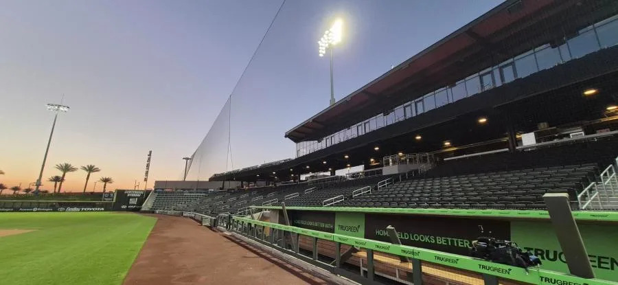 <em>The Battle for Vegas Charity Softball will be played at the Las Vegas Ballpark. (KLAS)</em>