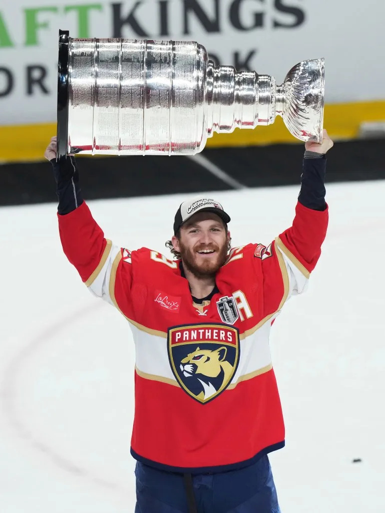 The Panthers hoisted the Stanley Cup in back to back years. AP