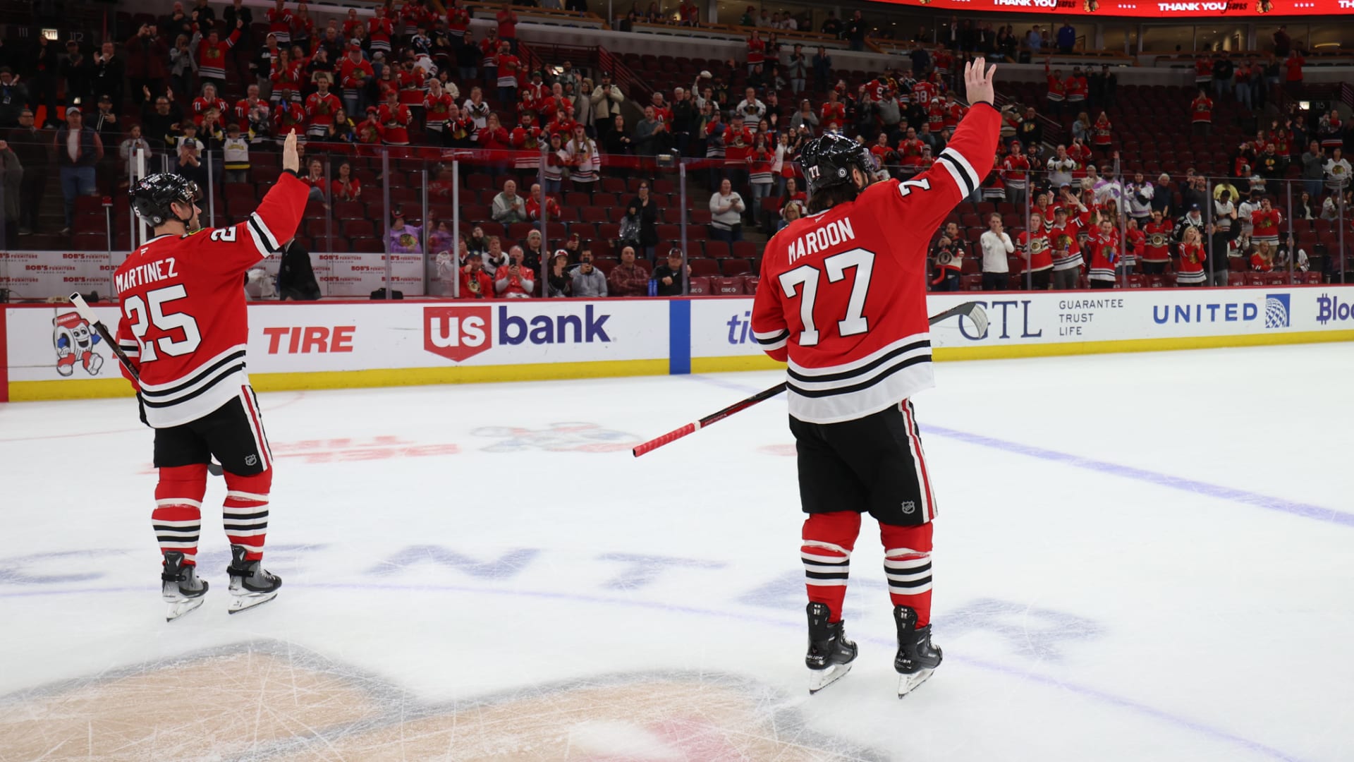 RECAP: Blackhawks fall in shootout in Maroon and Martinez swan songs