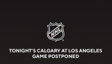 NHL postpones game between Calgary Flames, Los Angeles Kings due to wildfires