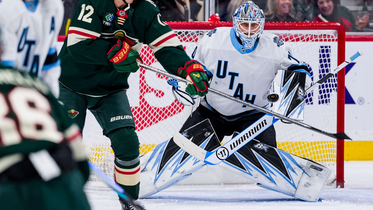 Vejmelka makes 26 saves, Utah Hockey Club shuts out Wild
