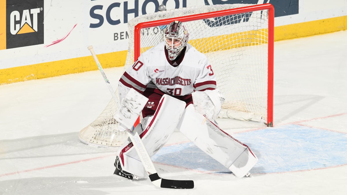 Utah Mammoth’s Michael Hrabal prioritizes UMass education before NHL career