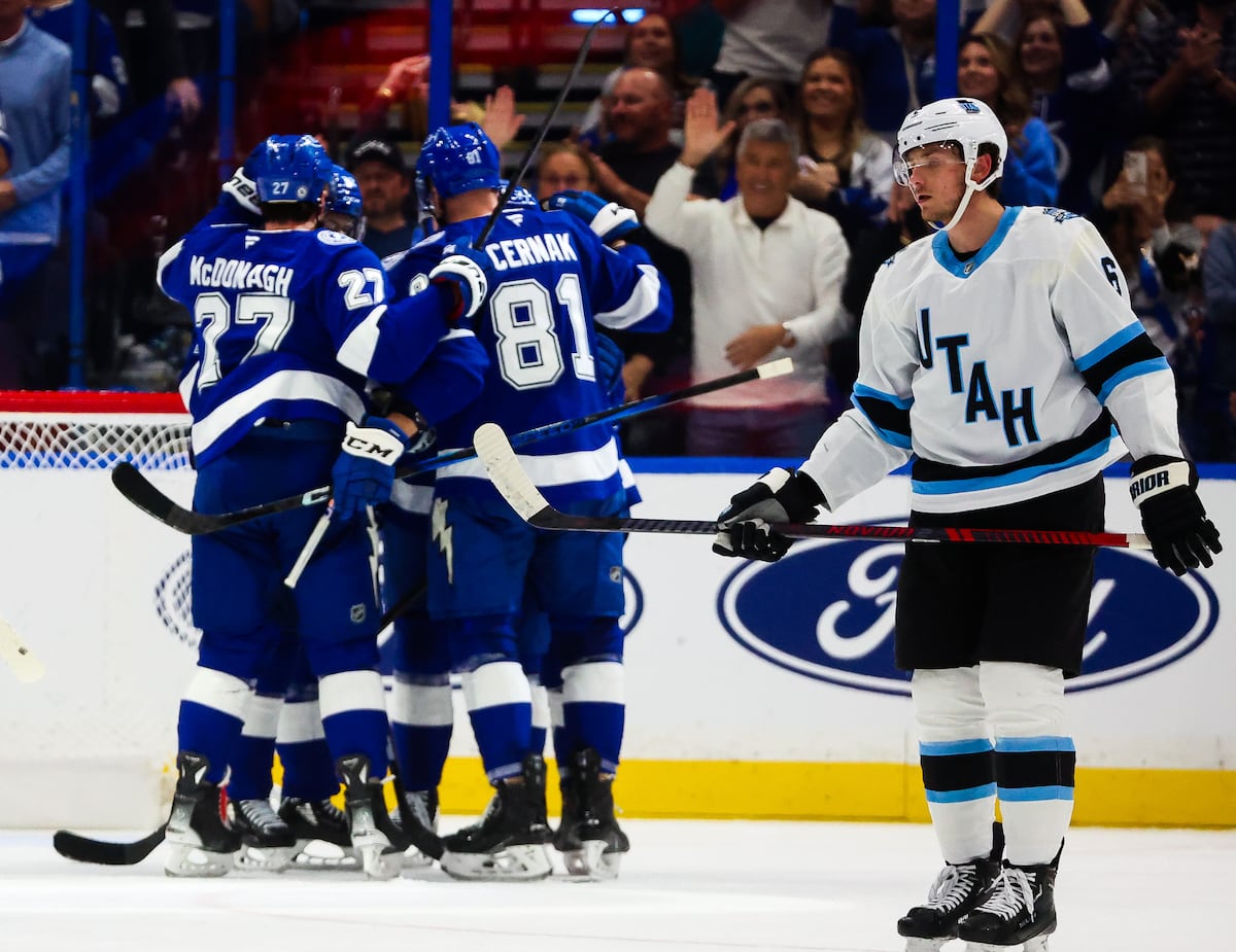 Utah Hockey Club loses 8-0 to Tampa Bay Lightning