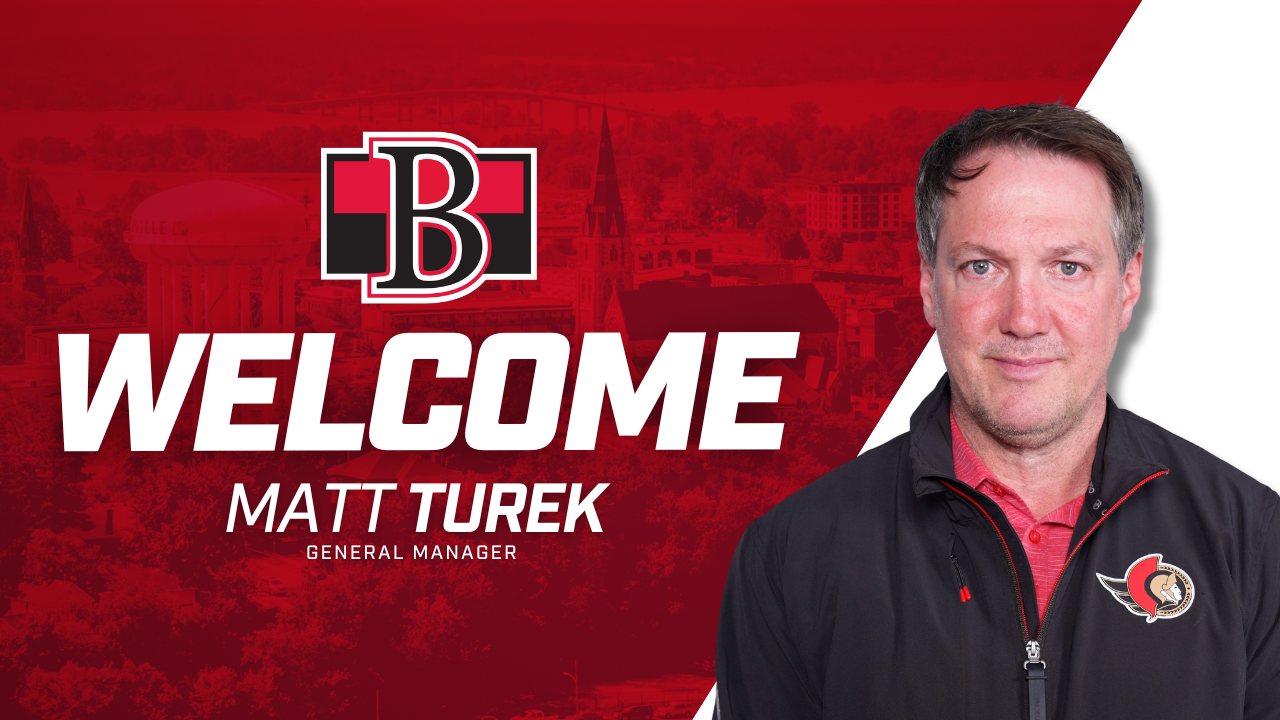 The Ottawa Senators have announced the hiring of Matt Turek as General Manager of the Belleville Senators – Belleville Sens
