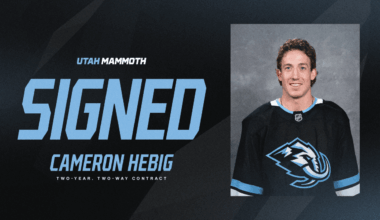 Utah Signs Cameron Hebig to Two-Year, Two-Way Contract