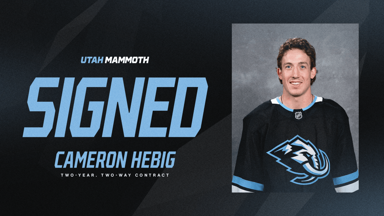 Utah Signs Cameron Hebig to Two-Year, Two-Way Contract