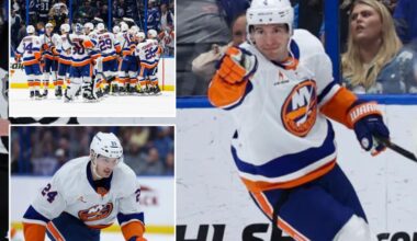 Islanders nip Lightning in OT for seventh straight win despite losing another defenseman
