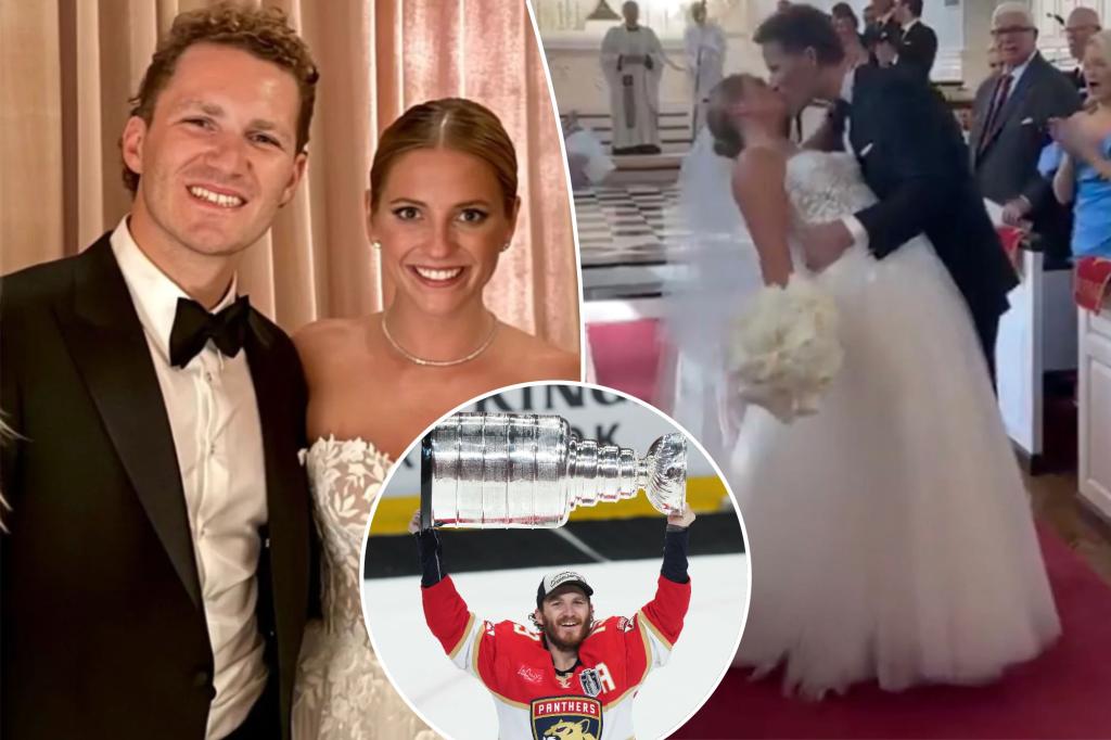 Matthew Tkachuk gets married to finish Stanley Cup victory lap